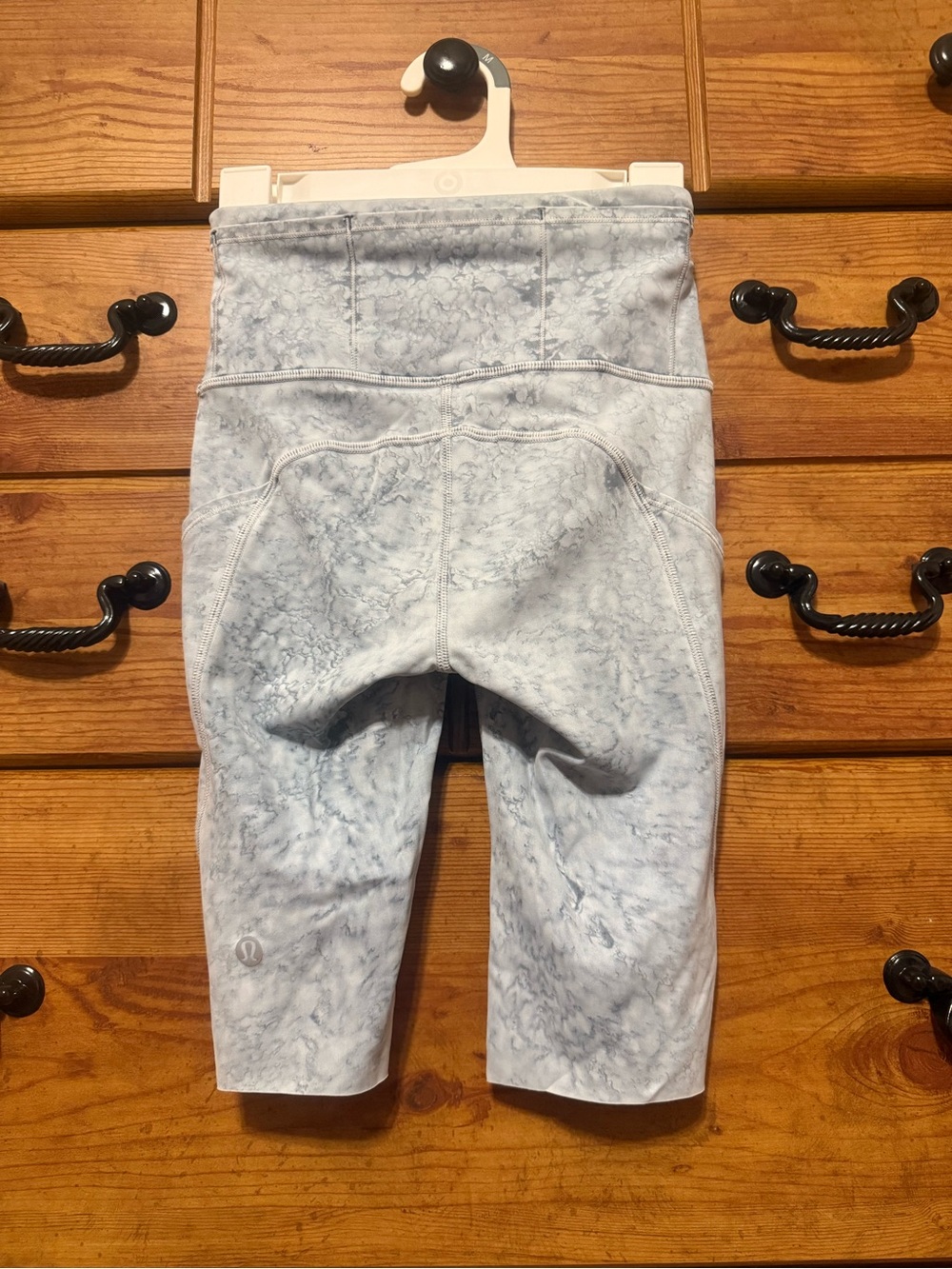 lululemon athletica Light Blue Marble Athletic Shorts